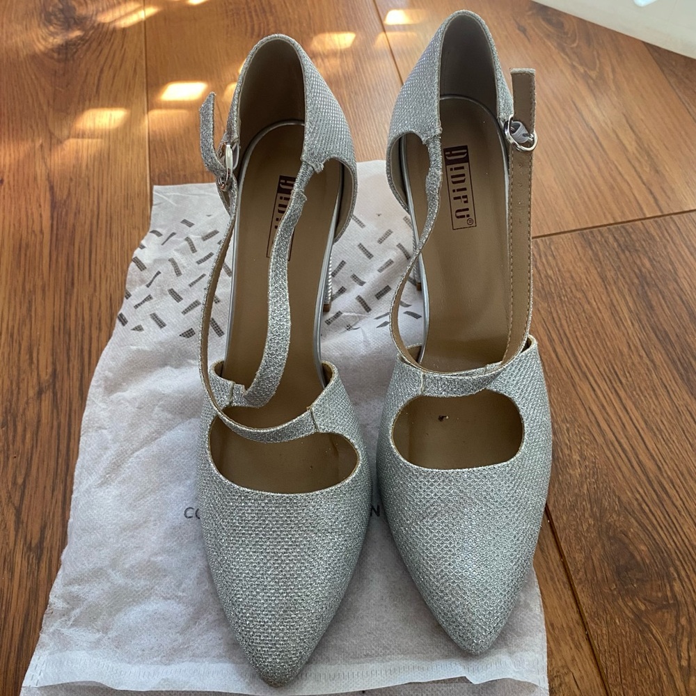 Elegant Silver Women's Heels